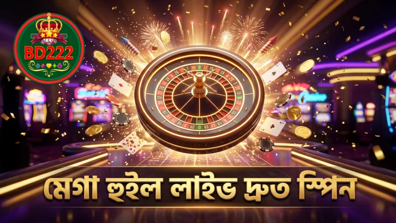 মেগা হুইল লাইভ স্পিনের গড় সময় ও দ্রুত ফলাফল যাচাই করুন