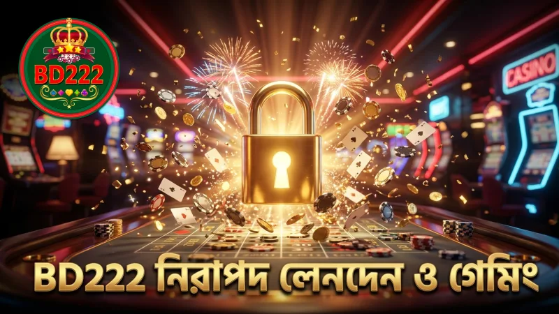 BD222 প্ল্যাটফর্মে নিরাপদ লেনদেন ও গেমিং নিশ্চিত।