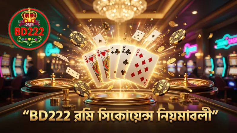BD222 প্ল্যাটফর্মে রমি সিকোয়েন্স গঠন বুঝে খেলুন সাবধানে