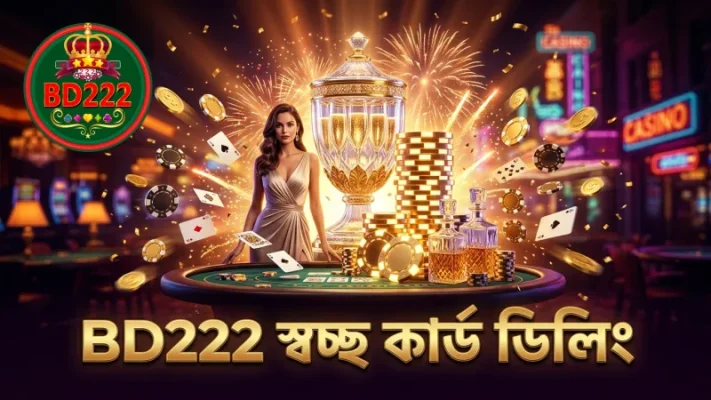 BD222 প্ল্যাটফর্মে ডিলারের স্বচ্ছ কার্ড ডিলিং নিশ্চিত করে খেলার ন্যায়তা।